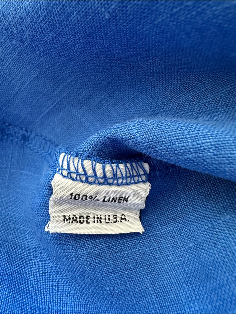 bryn Walker linen French blue dress, size large - Picture 14 of 15